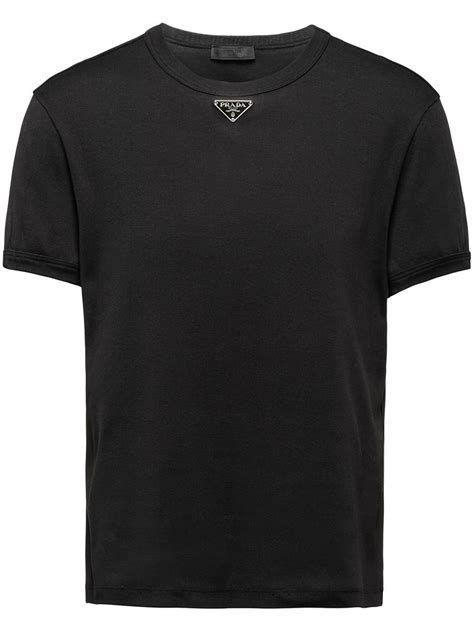 mens black prada t shirt|prada t shirt men price.